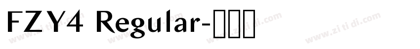 FZY4 Regular字体转换